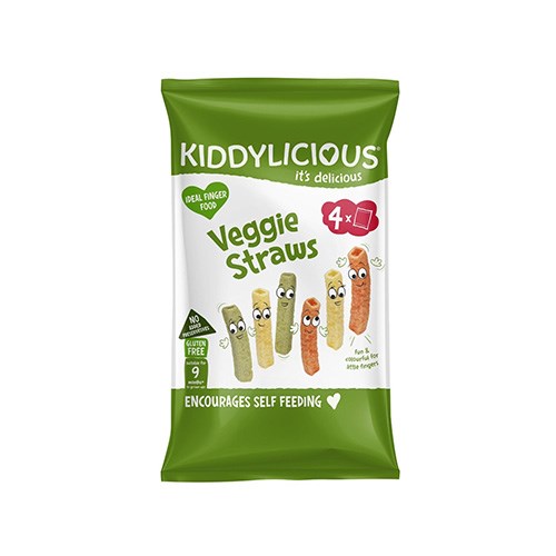 KIDDYLICIOUS Veggie Straws - saveur Légumes - 48g (4x12g) - 48 g
